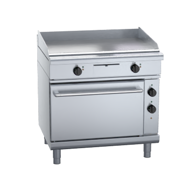 Waldorf 800 Series GPL8910EC - 900mm Electric Griddle Convection Oven Range Low Back Version