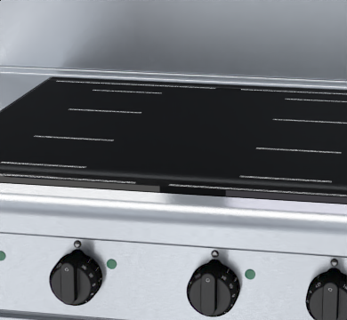 Waldorf 800 Series IN8400F-LS - 900mm Electric Induction Cooktop - Leg Stand