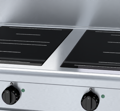 Waldorf 800 Series IN8400R3F-CB - 900mm Electric Induction Cooktop Cabinet Base
