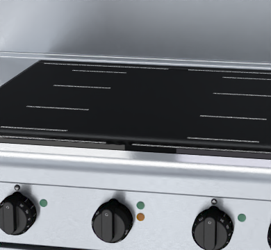 Waldorf 800 Series IN8410ECF - 900mm Induction Range Convection Oven