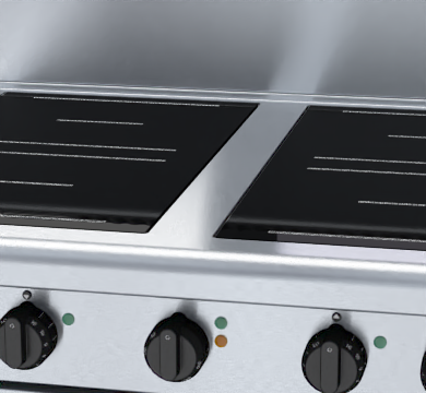 Waldorf 800 Series IN8410ECR3 - 900mm Induction Range Convection Oven