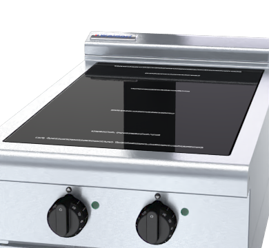 Waldorf 800 Series INL8200F-LS - 450mm Electric Induction Cooktop Low Back Version - Leg Stand
