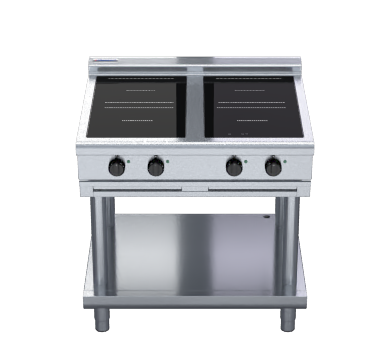 Waldorf 800 Series INL8400R5-LS - 900mm Electric Induction Cooktop Low Back Version - Leg Stand