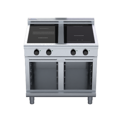 Waldorf 800 Series INL8400R5F-CB - 900mm Electric Induction Cooktop Low Back Version - Cabinet Base