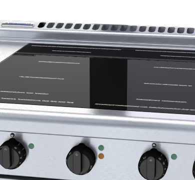 Waldorf 800 Series INL8410ECF - 900mm Induction Range Convection Oven Low Back Version