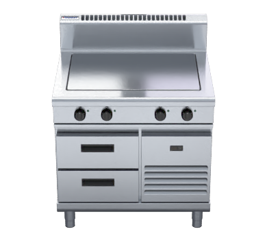 Waldorf 800 Series RN8104E-RB - 900mm Electric Solid Top - Refrigerated Base