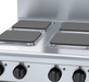 Waldorf 800 Series RN8400SE-B- 600mm Electric Cooktop Sealed Hobs - Bench Model