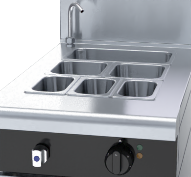 Waldorf Bold BMB8450E - 450mm Electric Bain Marie - 215mm Splashback Version