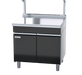 Waldorf Bold BTLB8900S-CD - 900mm Bench Top With Salamander Support Low Back Version - Cabinet Base