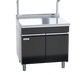 Waldorf Bold BTLB8900S-CD - 900mm Bench Top With Salamander Support Low Back Version - Cabinet Base