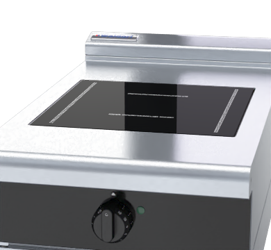 Waldorf Bold INLB8100F-B - 450mm Electric Induction Cooktop Low Back Version - Bench Model