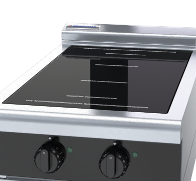 Waldorf Bold INLB8200F-B - 450mm Electric Induction Cooktop Low Back Version - Bench Model