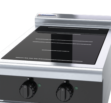 Waldorf Bold INLB8200R3-LS - 450mm Electric Induction Cooktop Low Back Version - Leg Stand