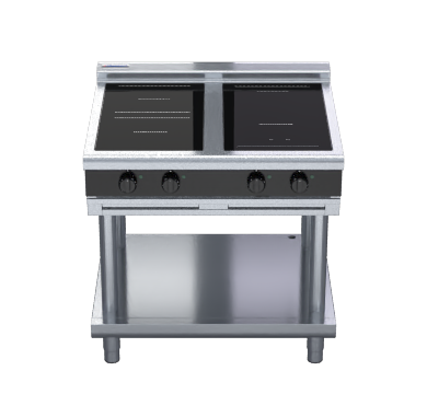 Waldorf Bold INLB8400R3F-LS - 900mm Electric Induction Cooktop Low Back Version - Leg Stand