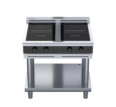 Waldorf Bold INLB8400R5-LS - 900mm Electric Induction Cooktop Low Back Version- Leg Stand