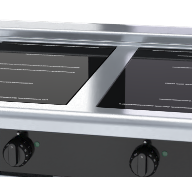 Waldorf Bold INLB8400R5F-CD - 900mm Electric Induction Cooktop Low Back Version - Cabinet Base