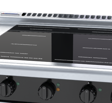 Waldorf Bold INLB8410ECF - 900mm Induction Range Convection Oven Low Back Version