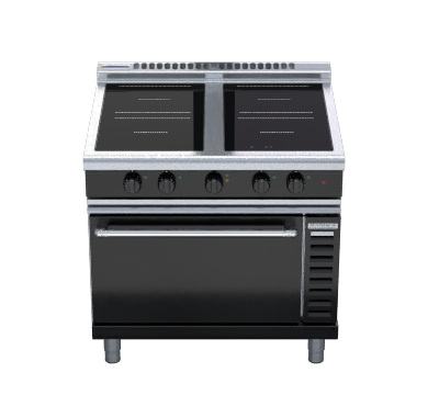 Waldorf Bold INLB8410ECR5F - 900mm Induction Range Convection Oven Low Back Version