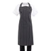 Whites Butcher’s Apron Black and White Stripe - A935 - Simply Hospitality NZ