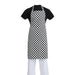 Whites Bib Apron Black & White Check Extra Large - A275 - Simply Hospitality NZ