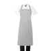 Whites Bib Apron Grey/White Butchers Stripe - BA111 - Simply Hospitality NZ