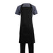Whites Polycotton Bib Apron Black - B887 - Simply Hospitality NZ