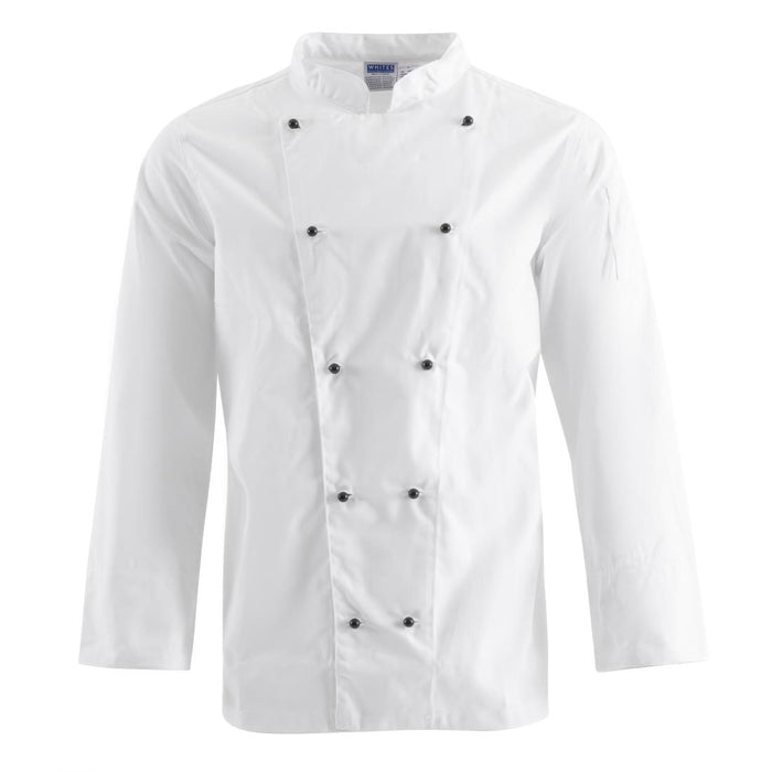 Whites Chicago Unisex Chef Jacket Long Sleeve White - DL710-XS - Simply Hospitality NZ
