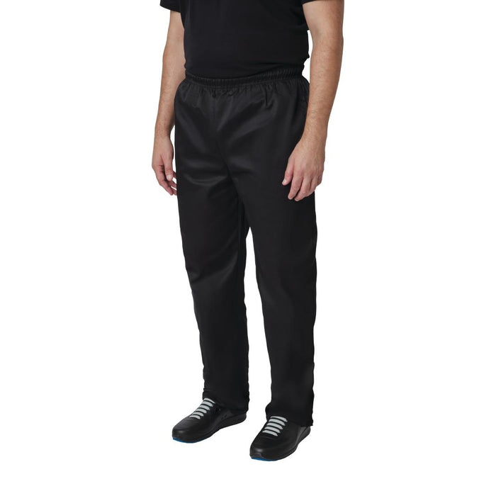 Whites Vegas Unisex Chef Trousers Black - A582-XS - Simply Hospitality NZ
