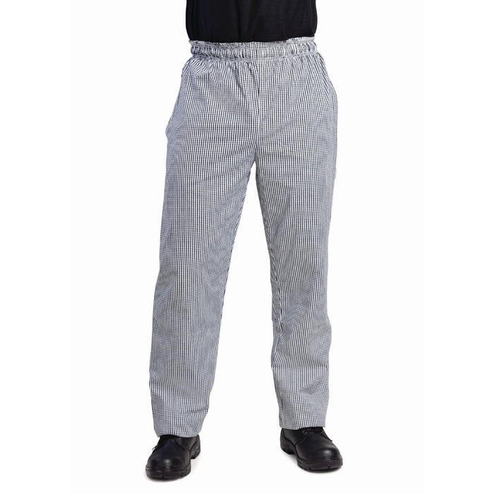 Whites Vegas Unisex Chef Trousers – Black & White Check - DL712-XS - Simply Hospitality NZ