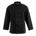Whites Vegas Unisex Chef Jacket Long Sleeve Black - A438-XS - Simply Hospitality NZ