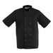 Whites Vegas Unisex Chef Jackets Short Sleeve Black - F027 - Simply Hospitality NZ