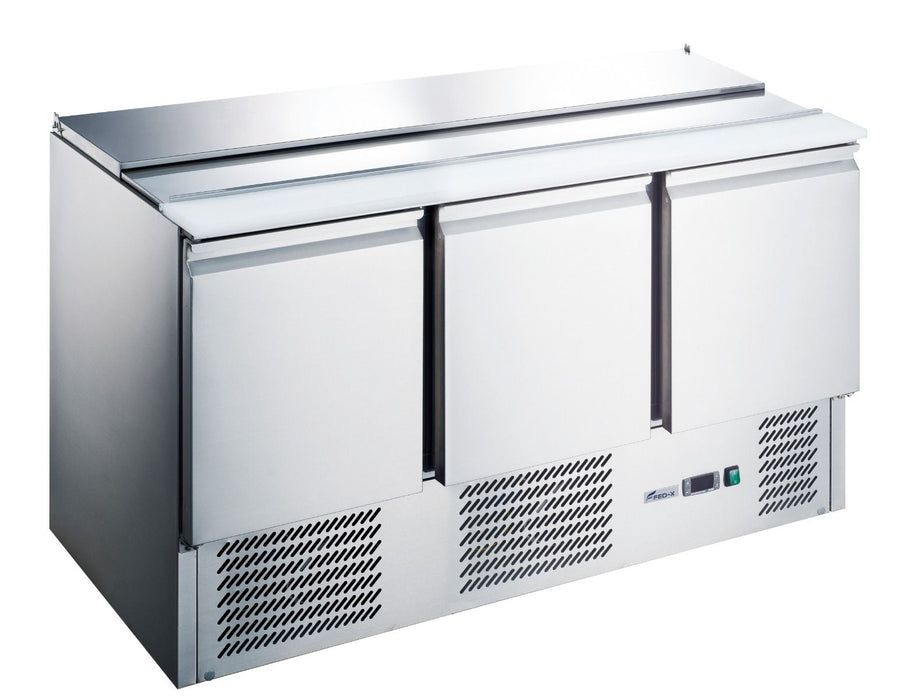 Three Door Salad Prep Fridge Fed-X